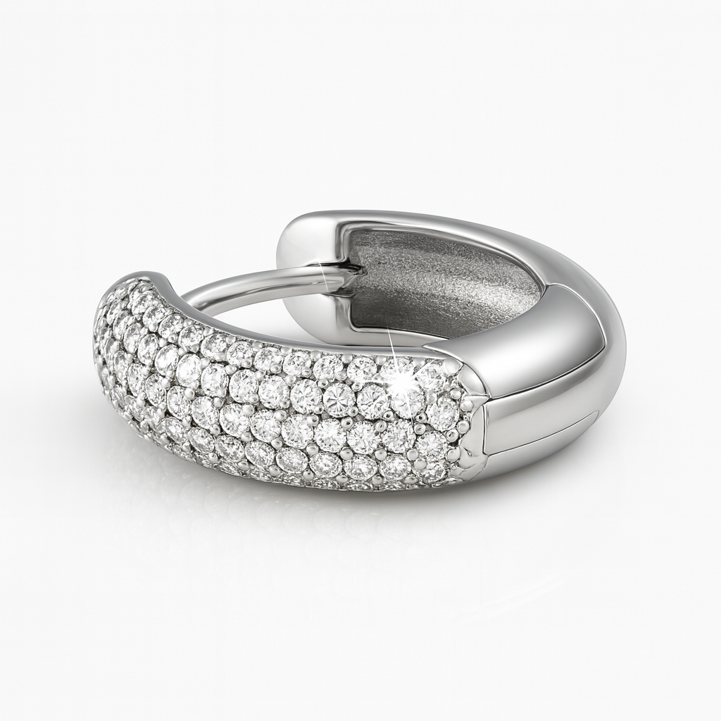 Ice hoop earrings - Amour Milano®