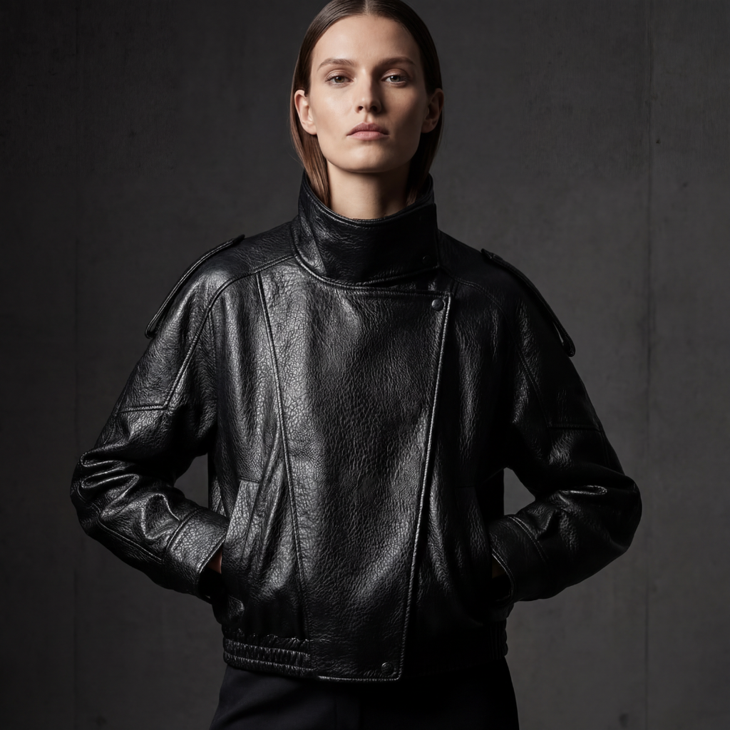 LEATHER-EFFECT JACKET UNISEX