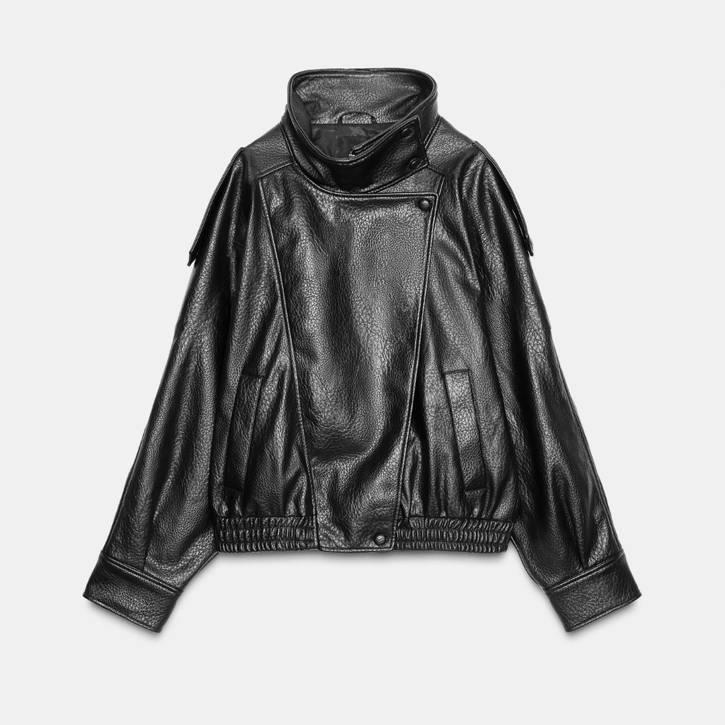 LEATHER-EFFECT JACKET UNISEX