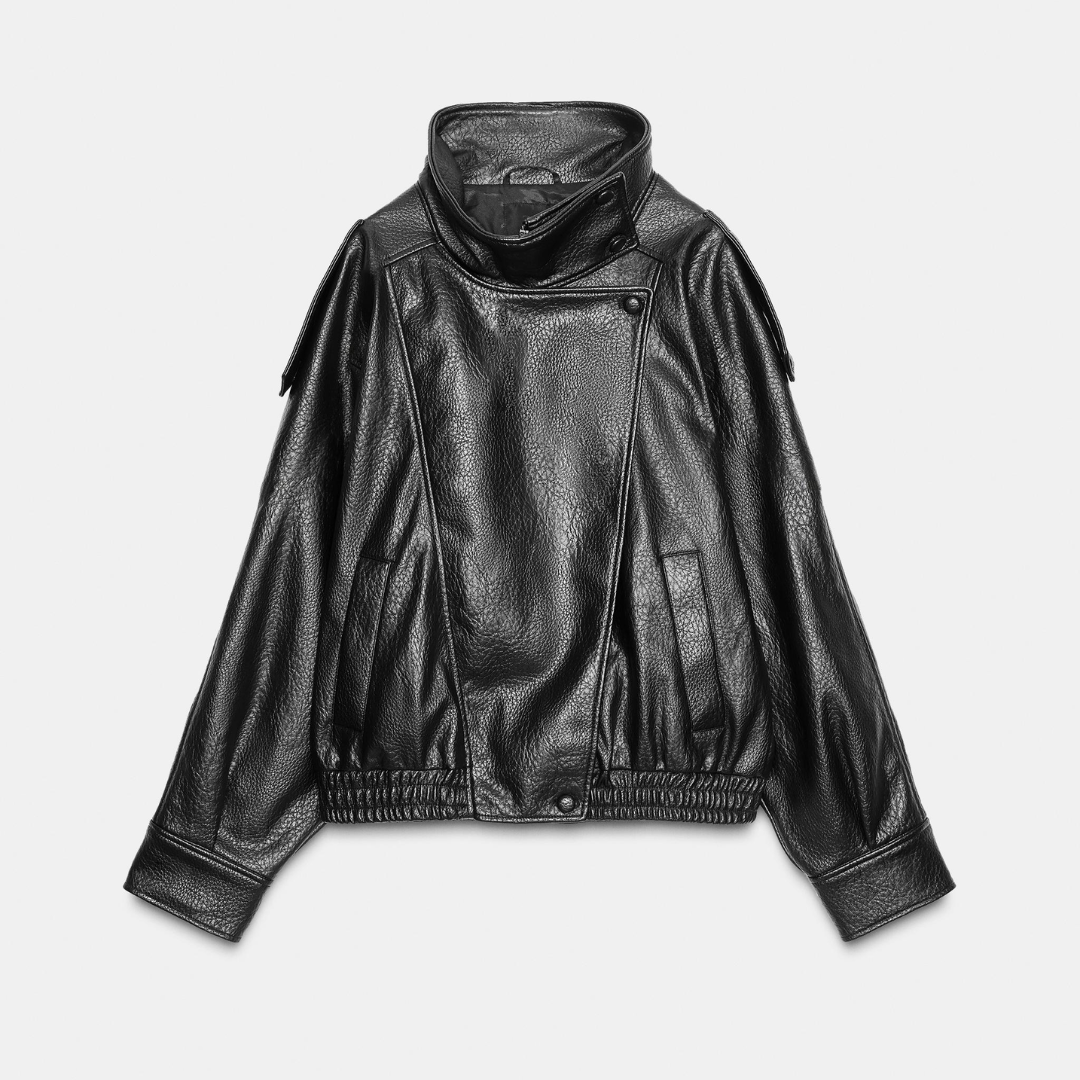 LEATHER-EFFECT JACKET UNISEX
