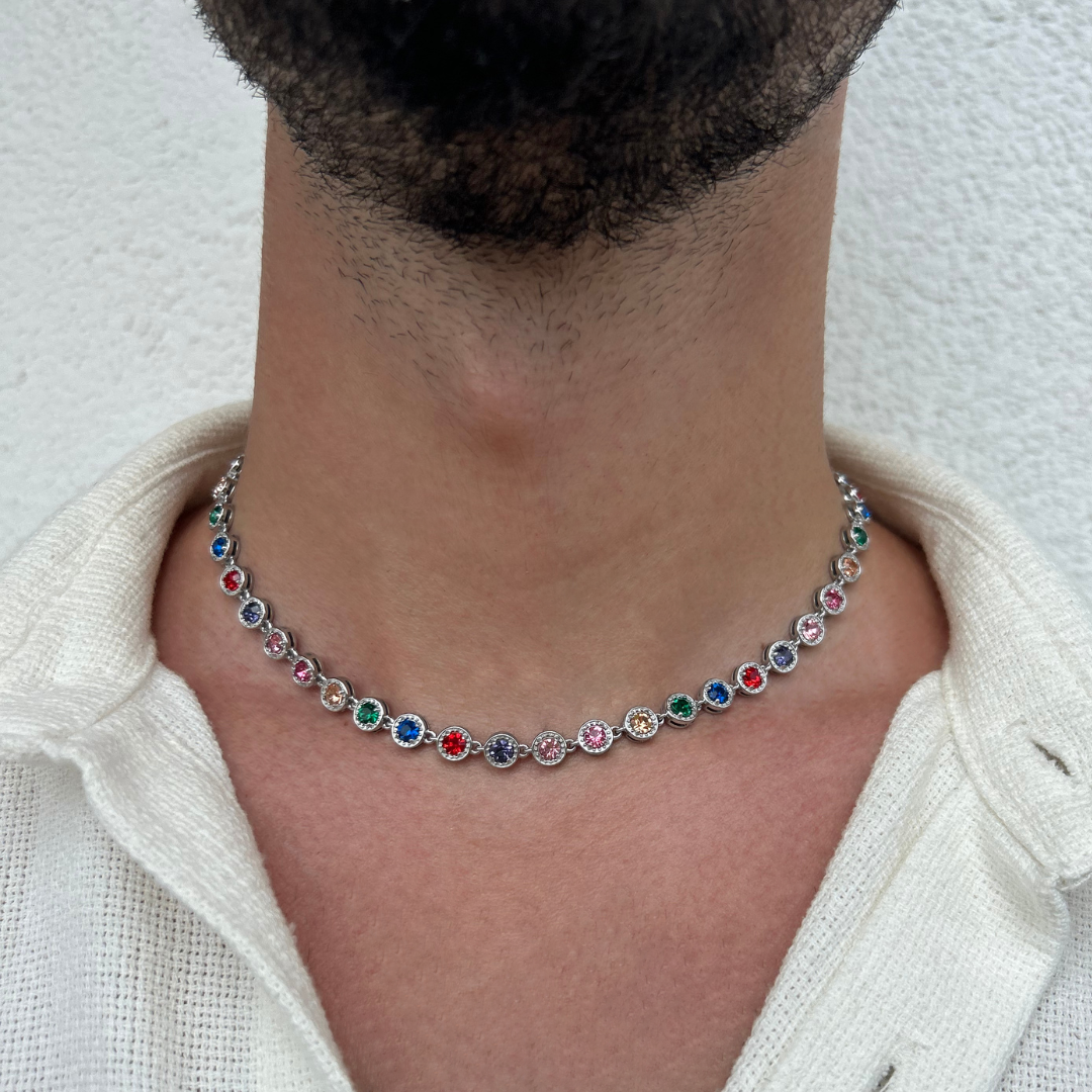 Rainbow Cannes Necklace- Amour Milano®