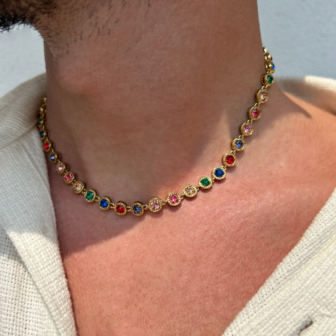 Rainbow Cannes Necklace- Amour Milano®