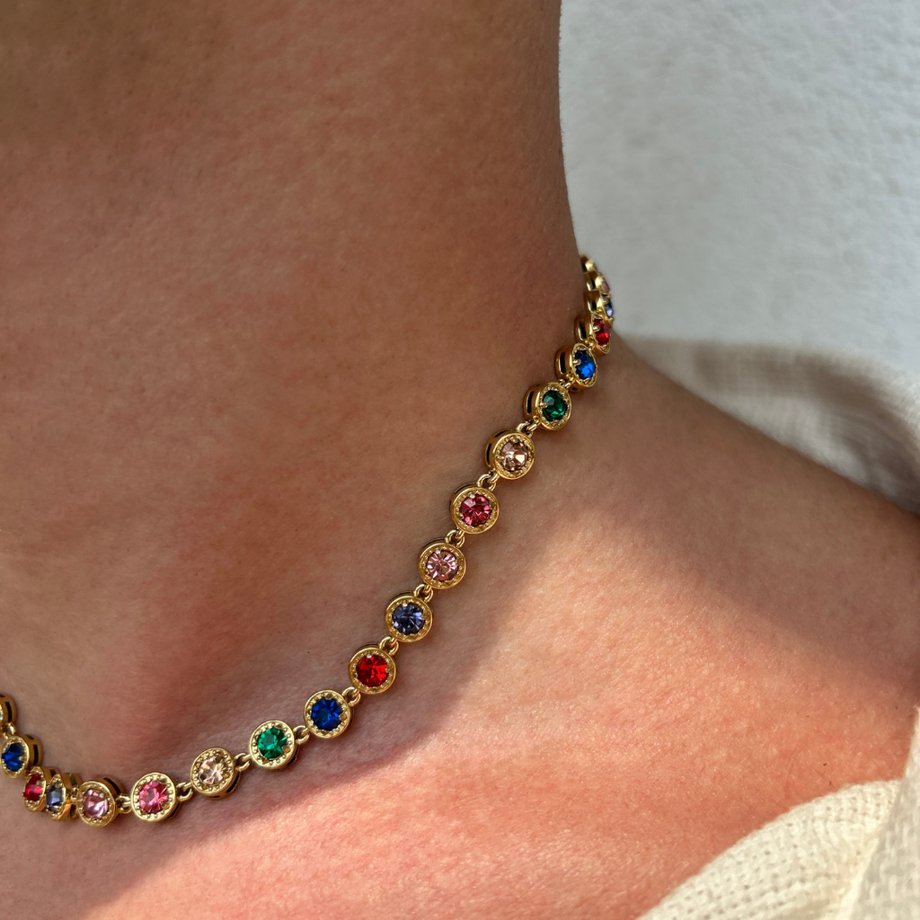 Rainbow Cannes Necklace- Amour Milano®