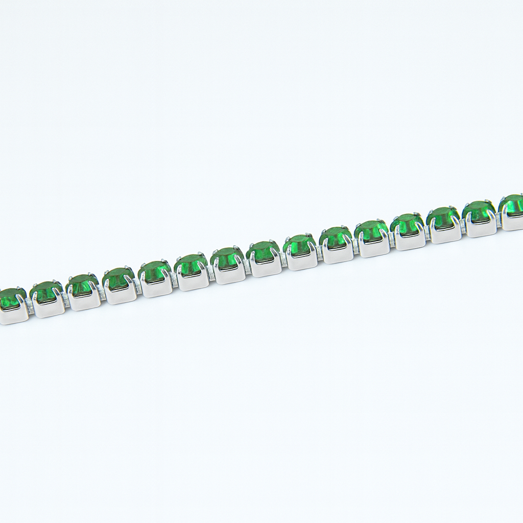 Tennis Bracelet 3 mm Green - Amour Milano®