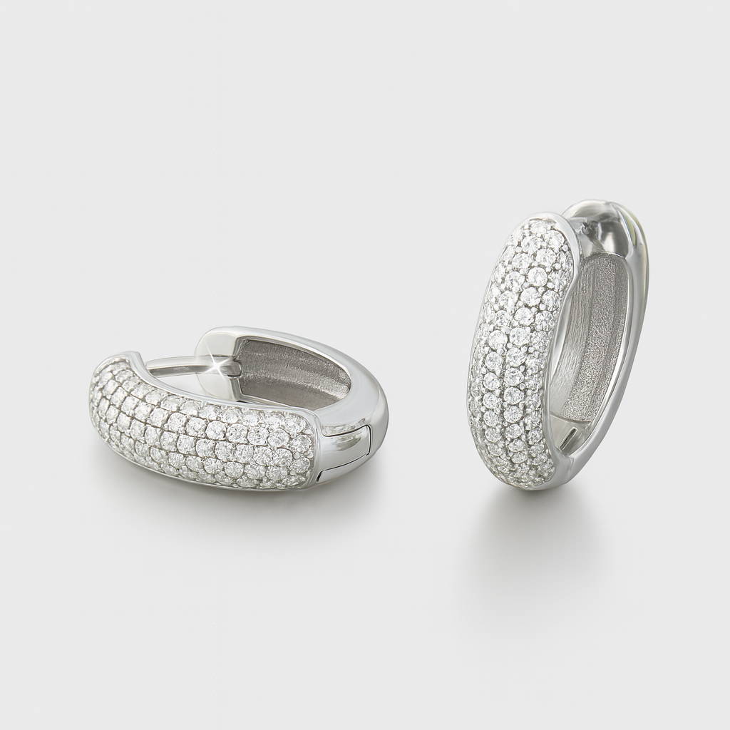 Ice hoop earrings - Amour Milano®