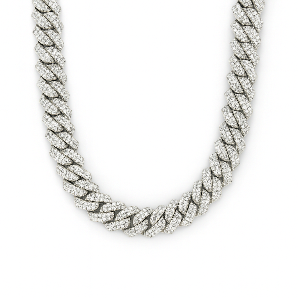 Cuban Havana Silver Necklace - Amour Milano®