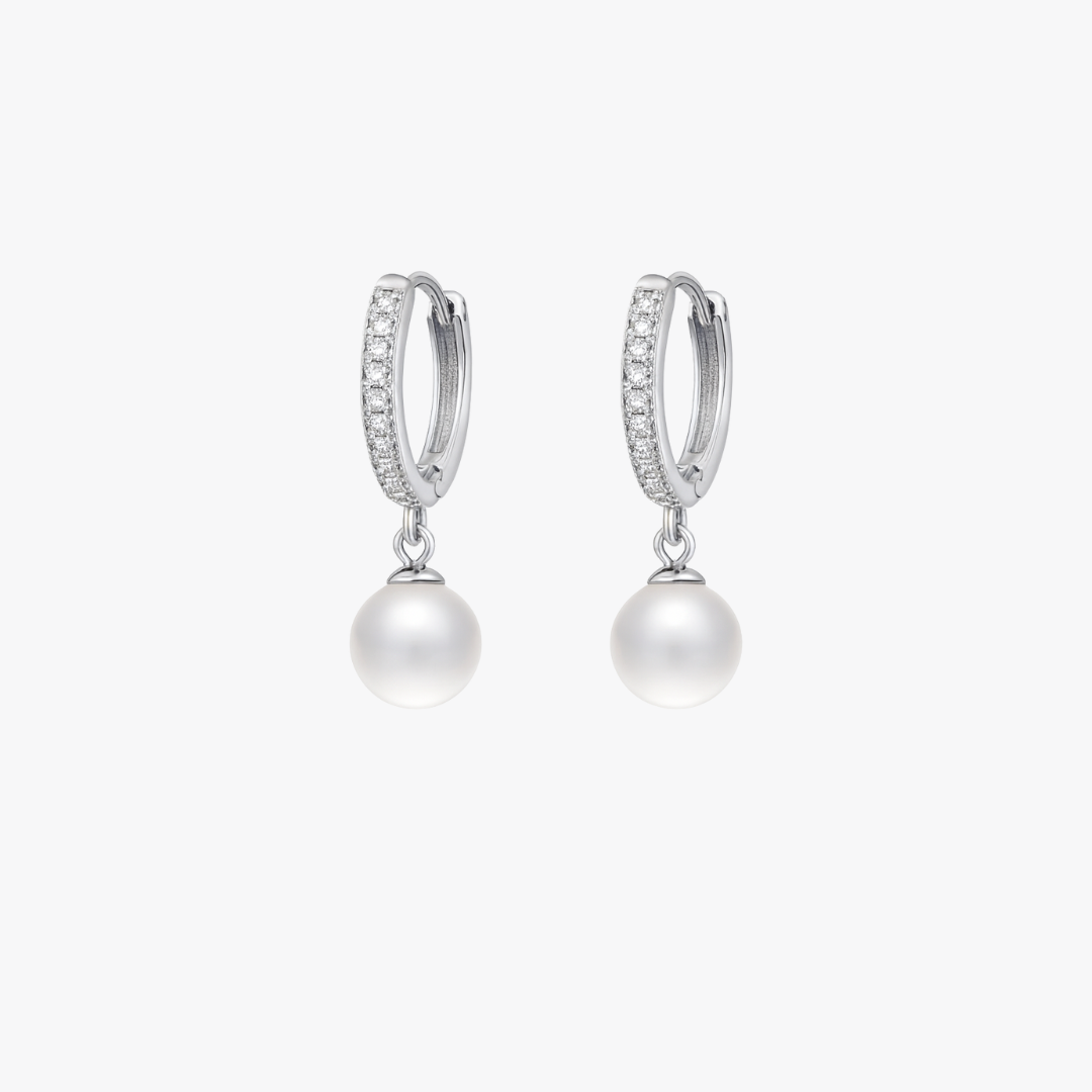 “Santorini” Pearl Ice Earrings - Amour Milano®