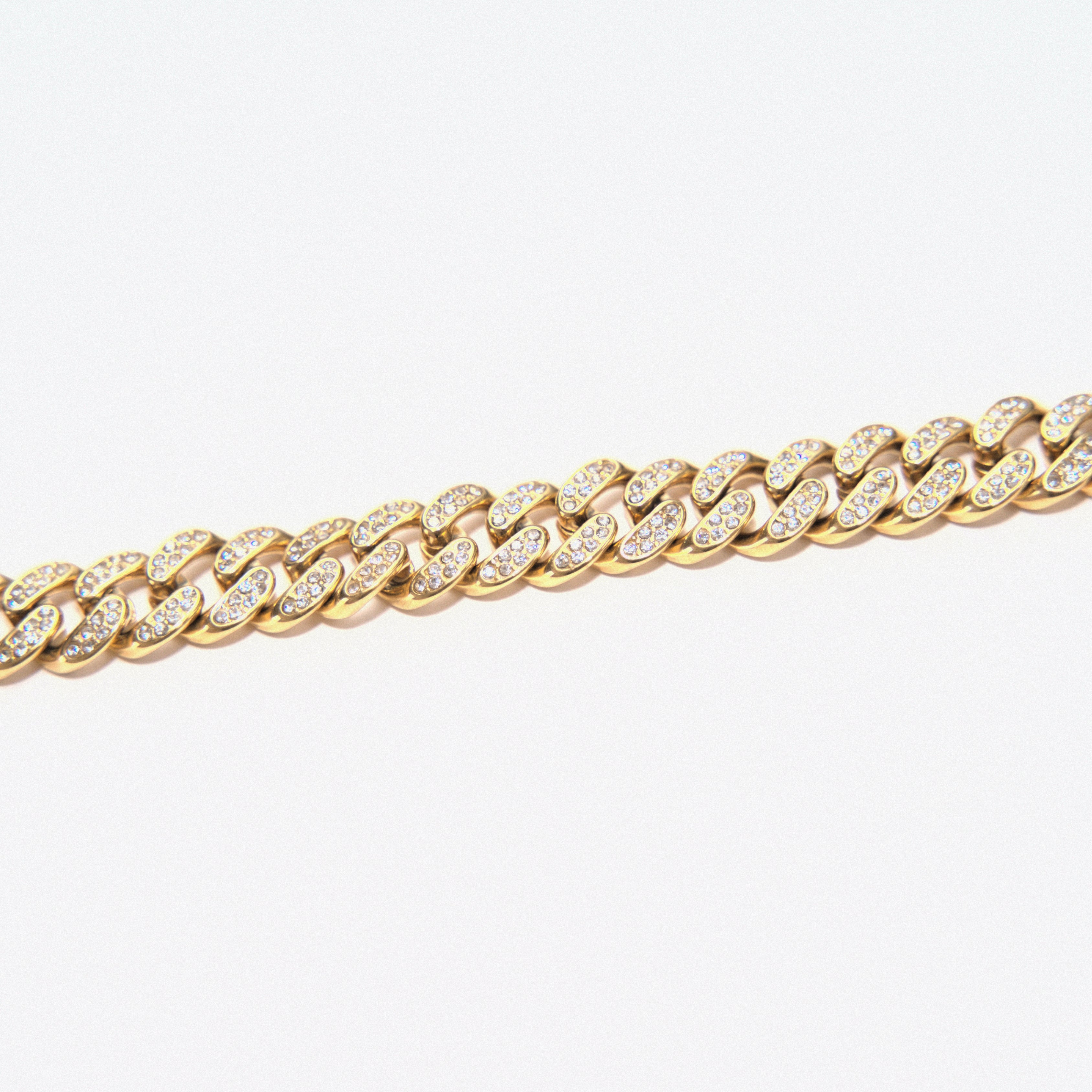 Cuban Avana Diamond Gold Bracelet - Amour Milano®