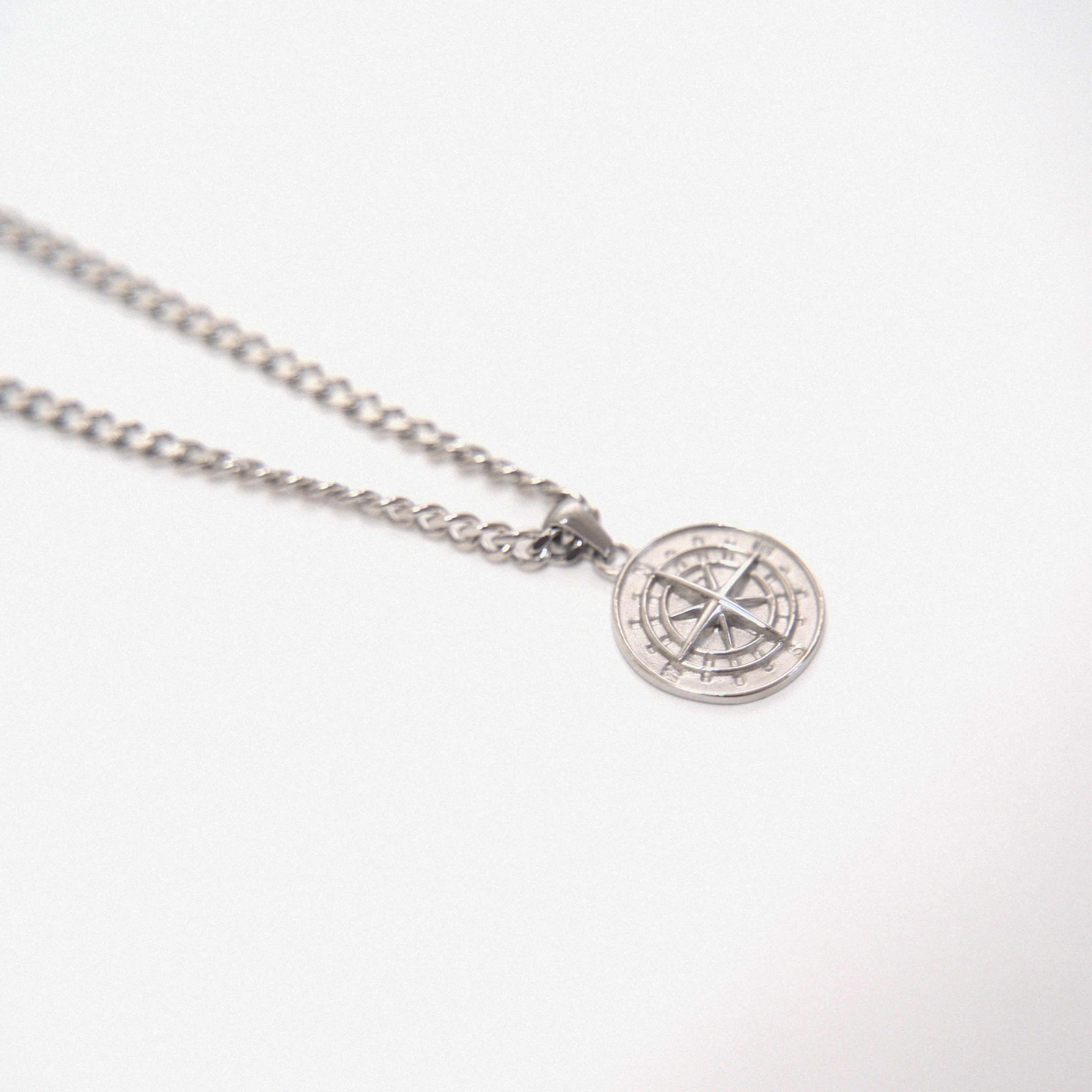 Cubana + Silver Compass Necklace - Amour Milano®