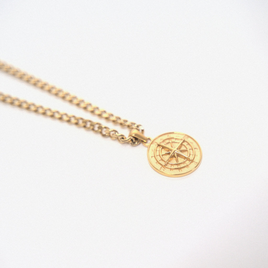 Cubana + Gold Compass Necklace - Amour Milano®