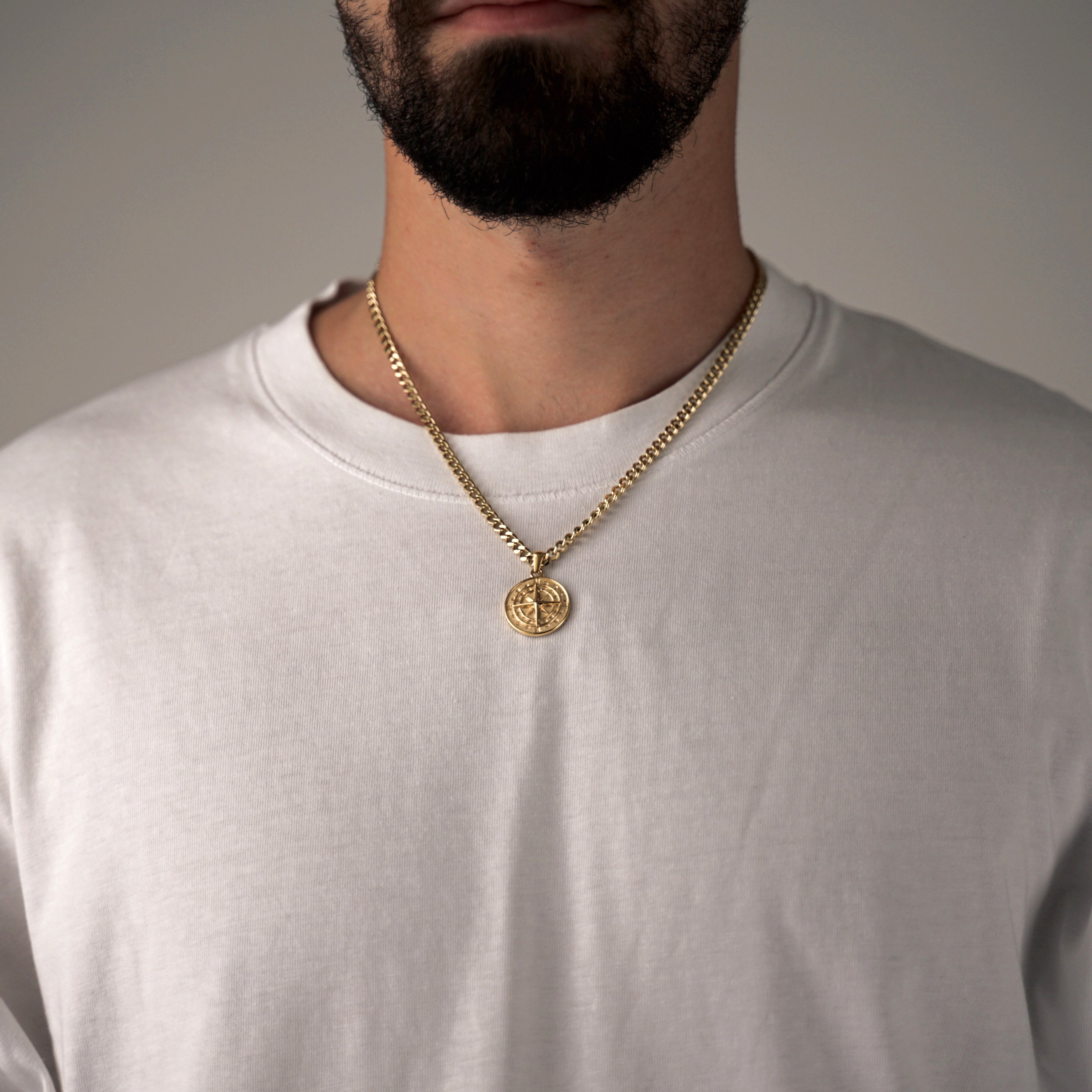 Cubana + Gold Compass Necklace - Amour Milano®