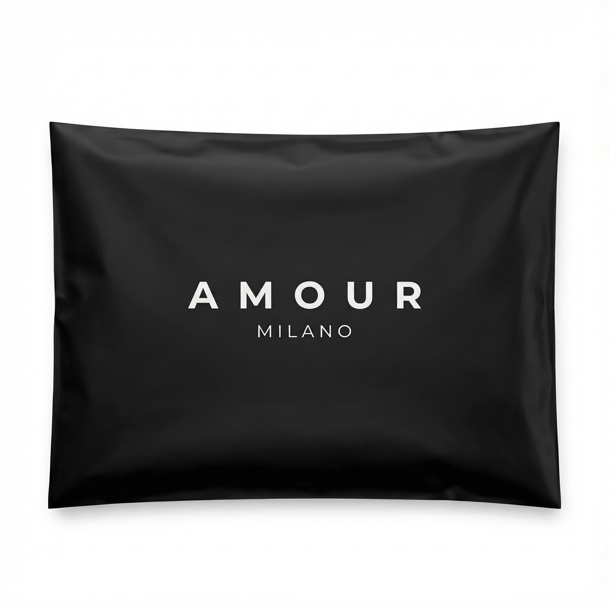 Black glossy winter puffer jacket