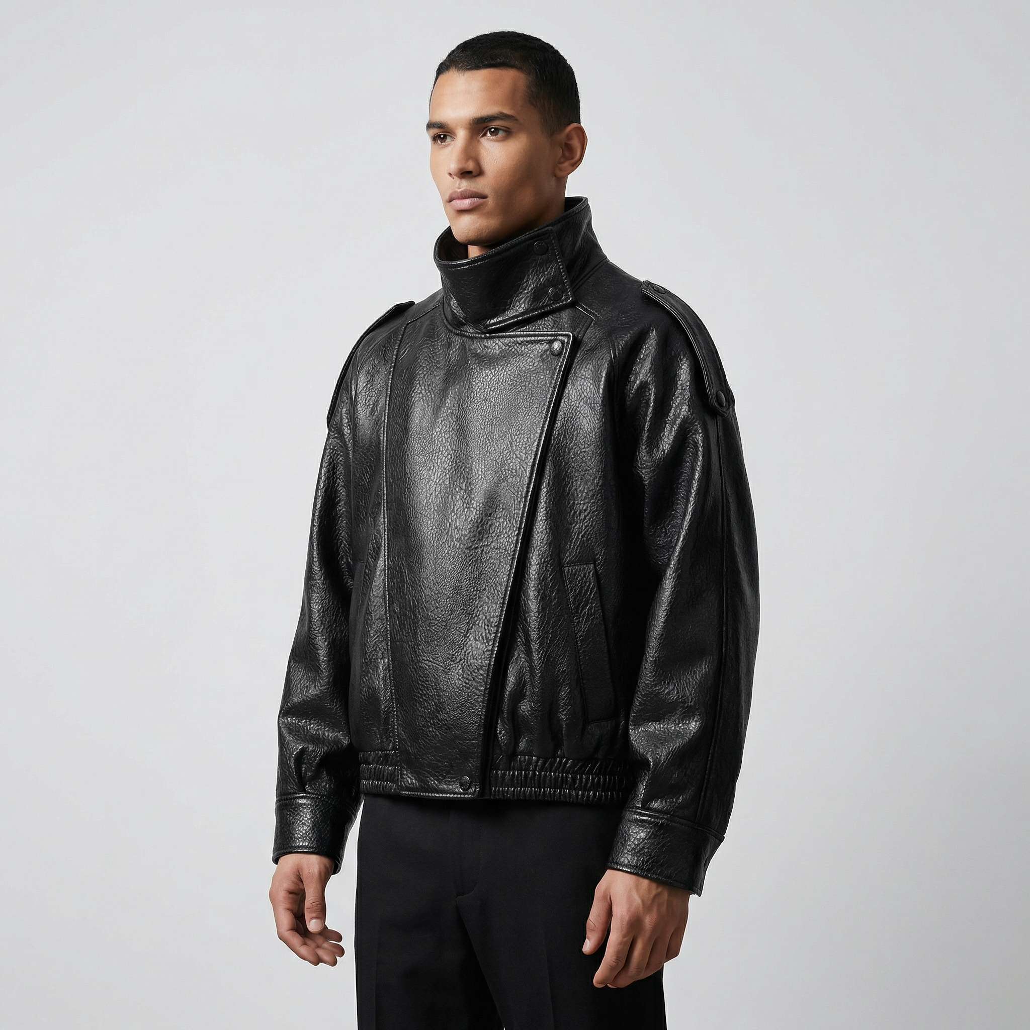 LEATHER-EFFECT JACKET UNISEX